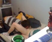 Через открытое окно снимает как его дружок ебёт подружку